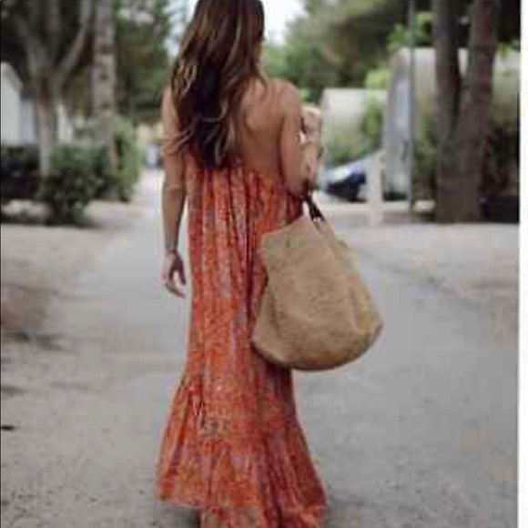 PRINTED ASYMMETRIC DRESS - Picture 7 of 8